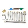 OSCArbide 3/8" Lathe Turning Tool Holder Set 9 Piece Nickel Plated-3