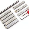 Oscarbide 5/8" Lathe Turning Tool Holder - 9-Piece Nickel Plated Set-6