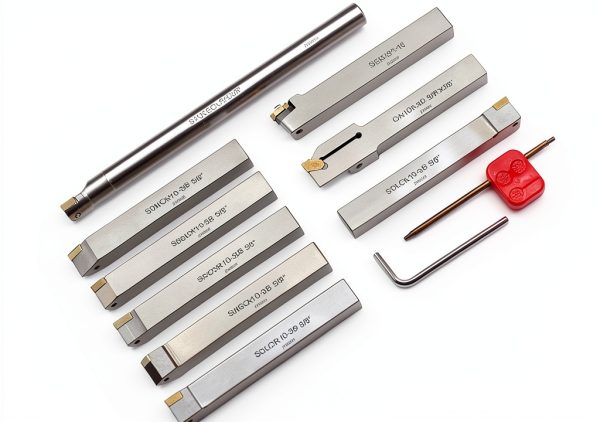 Oscarbide 5/8" Lathe Turning Tool Holder - 9-Piece Nickel Plated Set-6