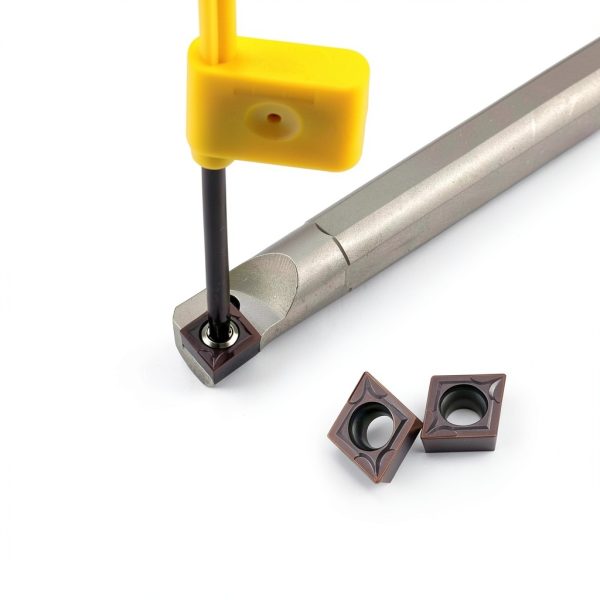 1/2" Lathe Boring Bar LA HARDWARE Holder with 10 Carbide Inserts-1