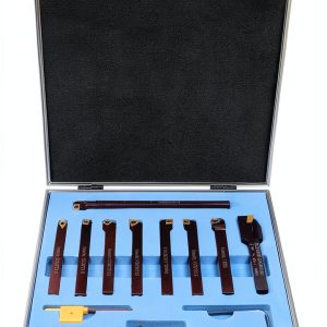 Accusize 3/8" 9-Piece Indexable Carbide Turning Tool Set Boring Bar-0