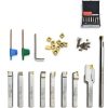 OSCArbide 3/8" Lathe Turning Tool Holder Set 9 Piece Nickel Plated-1