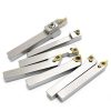 OSCArbide 1/4" Shank Indexable Lathe Tool Holder 7‑Piece Nickel CNC-2