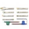 OSCArbide 1/4" Shank Indexable Lathe Tool Holder 7‑Piece Nickel CNC-1