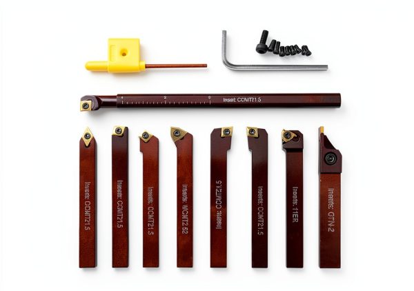 Accusize 3/8" 9-Piece Indexable Carbide Turning Tool Set Boring Bar-2