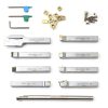 OSCArbide 3/8" Lathe Turning Tool Holder Set 9 Piece Nickel Plated-2