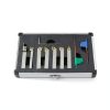 OSCArbide 1/4" Shank Indexable Lathe Tool Holder 7‑Piece Nickel CNC-5