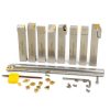 OSCArbide 3/4" Shank 9-Piece CNC Lathe Tool Holder Set Nickel Plated-5