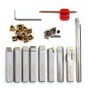 Oscarbide 5/8" Lathe Turning Tool Holder - 9-Piece Nickel Plated Set-4