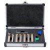 OSCArbide 1/4" Shank Indexable Lathe Tool Holder 7‑Piece Nickel CNC-0